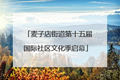 麦子店街道第十五届国际社区文化季启幕