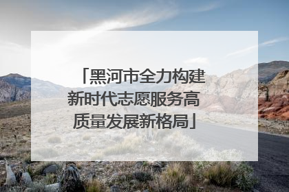 黑河市全力构建新时代志愿服务高质量发展新格局