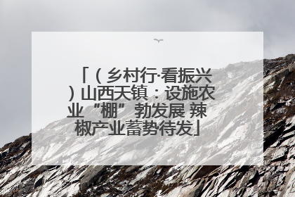 （乡村行·看振兴）山西天镇：设施农业“棚”勃发展 辣椒产业蓄势待发