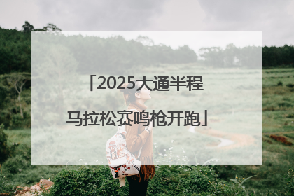 2025大通半程马拉松赛鸣枪开跑