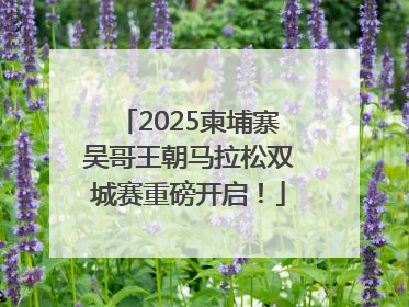 2025柬埔寨吴哥王朝马拉松双城赛重磅开启！