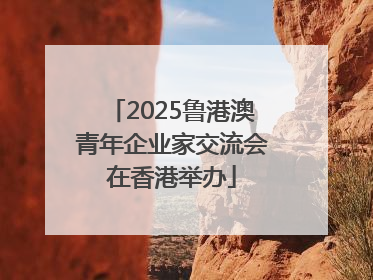 2025鲁港澳青年企业家交流会在香港举办