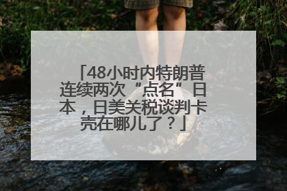 48小时内特朗普连续两次“点名”日本，日美关税谈判卡壳在哪儿了？