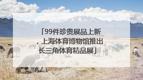 99件珍贵展品上新，上海体育博物馆推出长三角体育精品展
