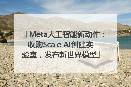 Meta人工智能新动作：收购Scale AI创建实验室，发布新世界模型