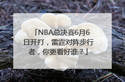 NBA总决赛6月6日开打，雷霆对阵步行者，你更看好谁？