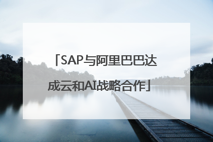 SAP与阿里巴巴达成云和AI战略合作